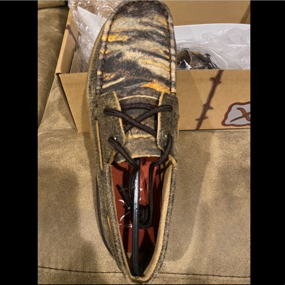 Twisted X driving Mocs, tiger print